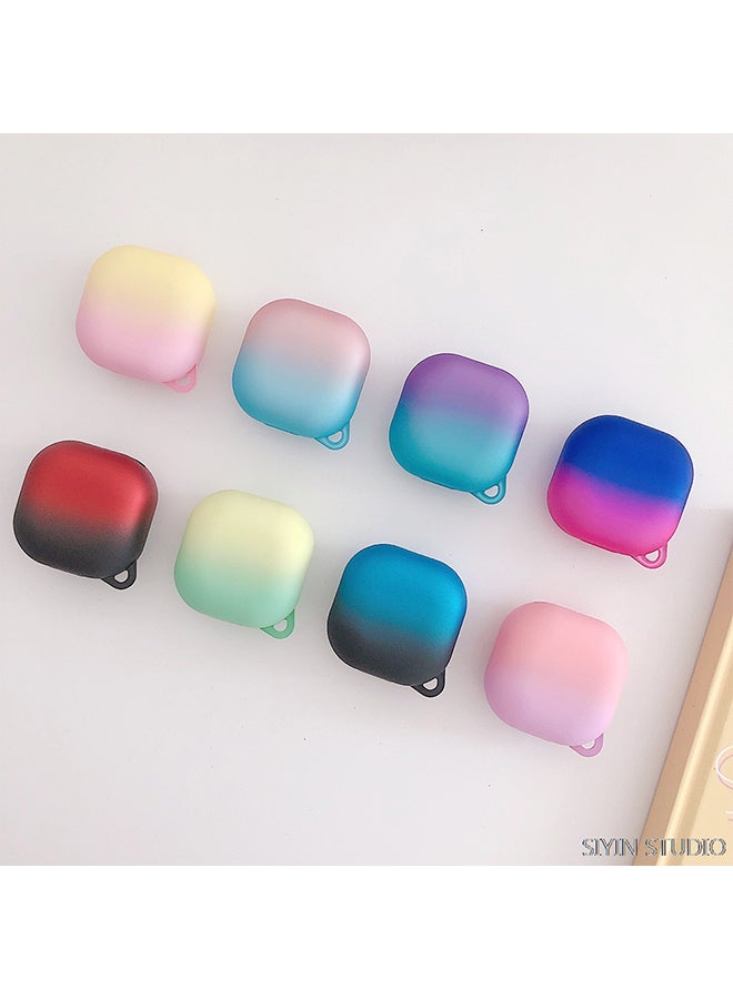 Ozone Case Compatible with Samsung Galaxy Buds 2 Pro  Galaxy Buds 2  Galaxy Buds Pro Galaxy Buds Live Gradient Hard PC Shockproof Case Cover-Purple Blue - Image 5
