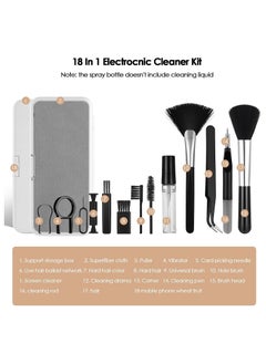 General 18-in-1 Electronic Cleaner Kit, Keyboard Cleaner kit, Portable Multifunctional Cleaning Tool for PC Monitor,Earbud,Cell Phone,Laptop,Computer,Bluetooth Earphones  - Image 2