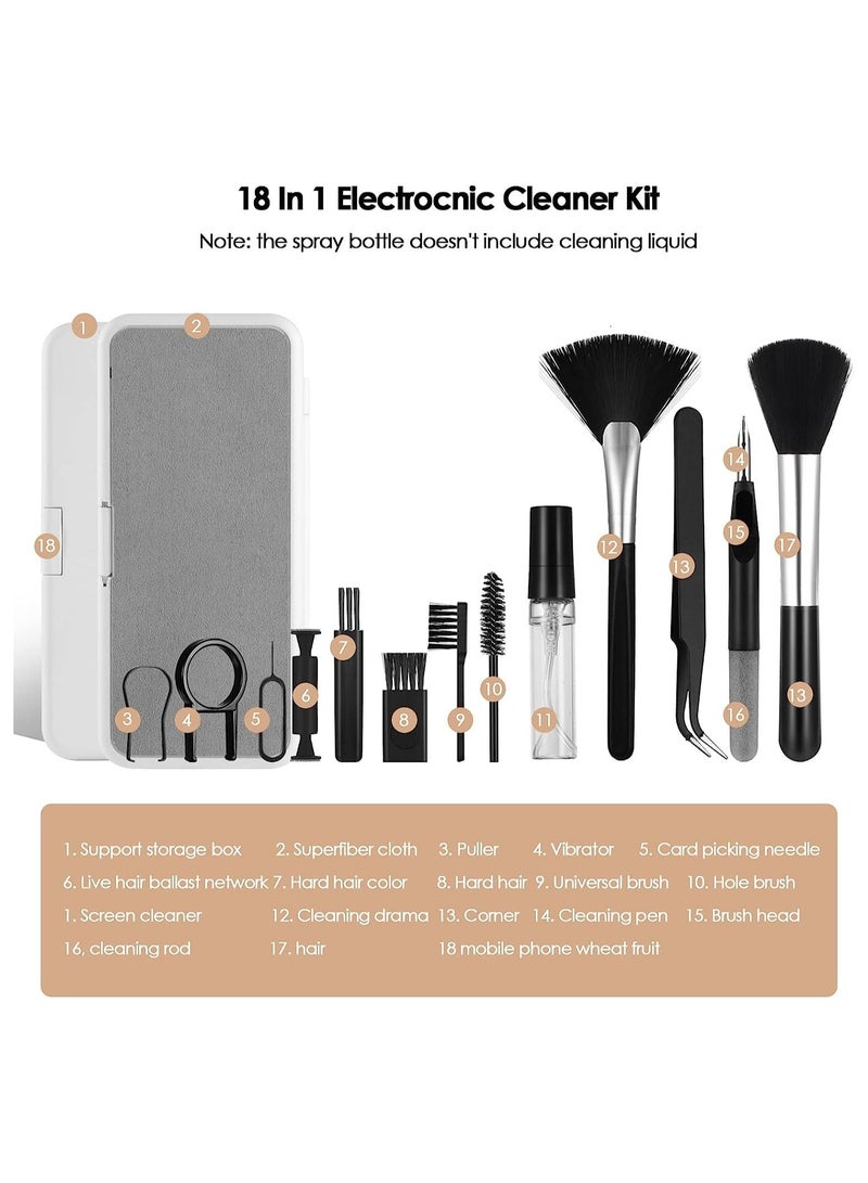 General 18-in-1 Electronic Cleaner Kit, Keyboard Cleaner kit, Portable Multifunctional Cleaning Tool for PC Monitor,Earbud,Cell Phone,Laptop,Computer,Bluetooth Earphones  - Image 2