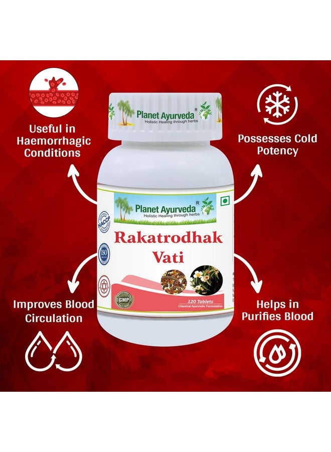 Planet Ayurveda Rakatrodhak Vati, 120 Tablets - Image 3