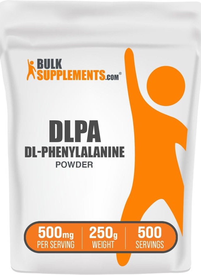 BULKSUPPLEMENTS.COM .com DL-Phenylalanine Powder - DLPA Powder, DL-Phenylalanine 500mg - DLPA Supplements, Amino Acid - Gluten Free, 500mg per Serving, 250g (8.8 oz) (Pack of 1) - Image 1