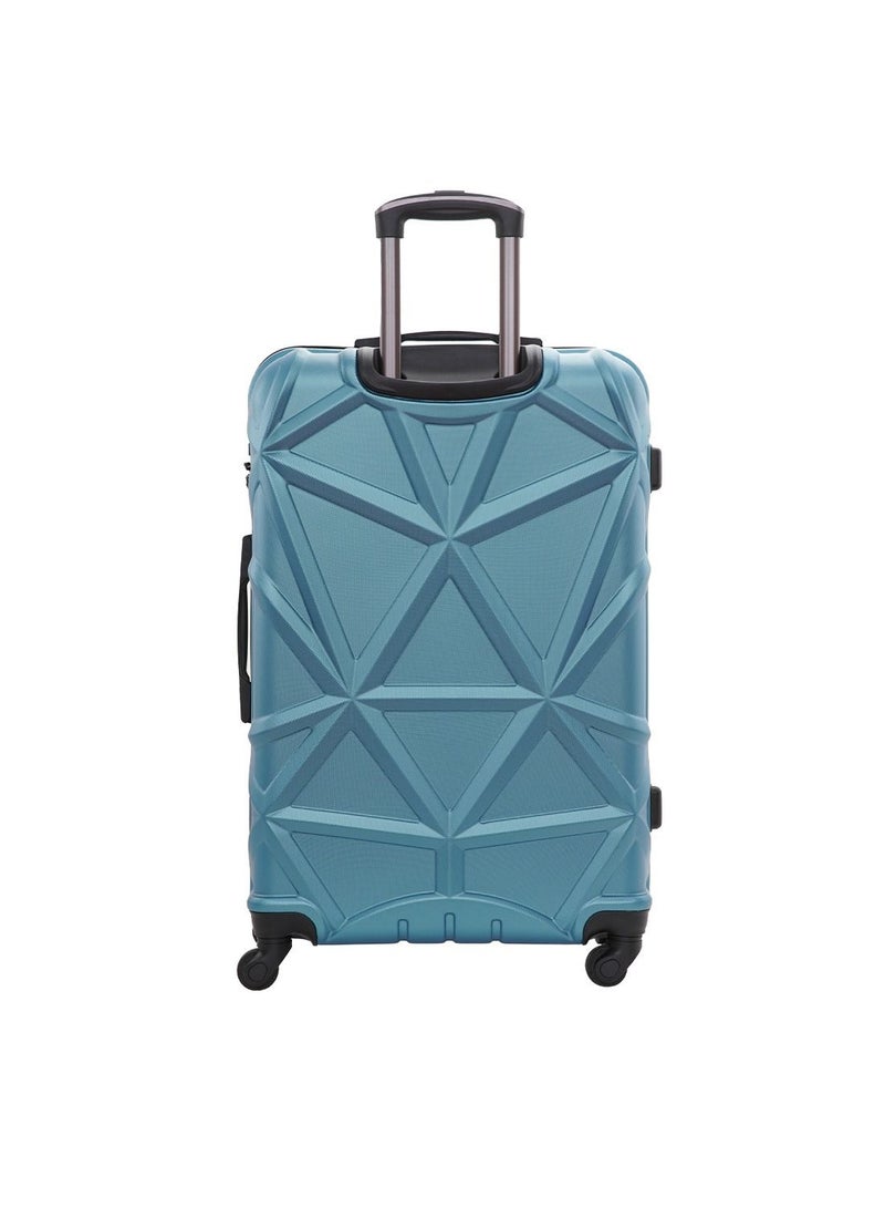 PARAJOHN Matrix Large 28-Inch ABS Material Lightweight Hardshell Luggage Trolley | carrying 30kg Durable Hardsided Spinner Trolley Suitcase blue - Image 2