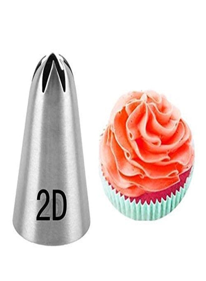 Perfect Pricee 3Pcs Set 1M 2F 2D Cake Icing Nozzles Stainless Steel, Cake Decorating Tool - Image 5