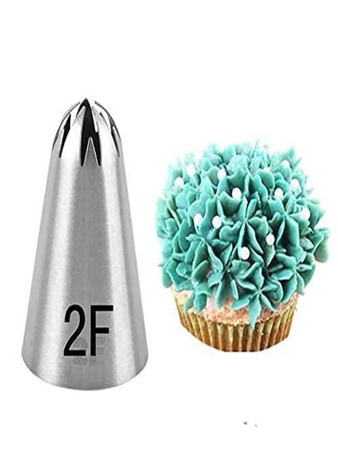 Perfect Pricee 3Pcs Set 1M 2F 2D Cake Icing Nozzles Stainless Steel, Cake Decorating Tool - Image 3