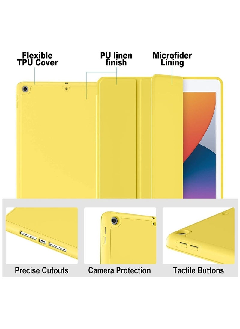 Raxoom Kids Case for iPad 10.2 9th Generation 2021/iPad Pro 10.5/iPad Air 3 with Handle for Boys Full Protective KidsProof Cover Freestanding for 10.2 Inch iPad 8th/7th 2020 2019 - Yellow - Image 2