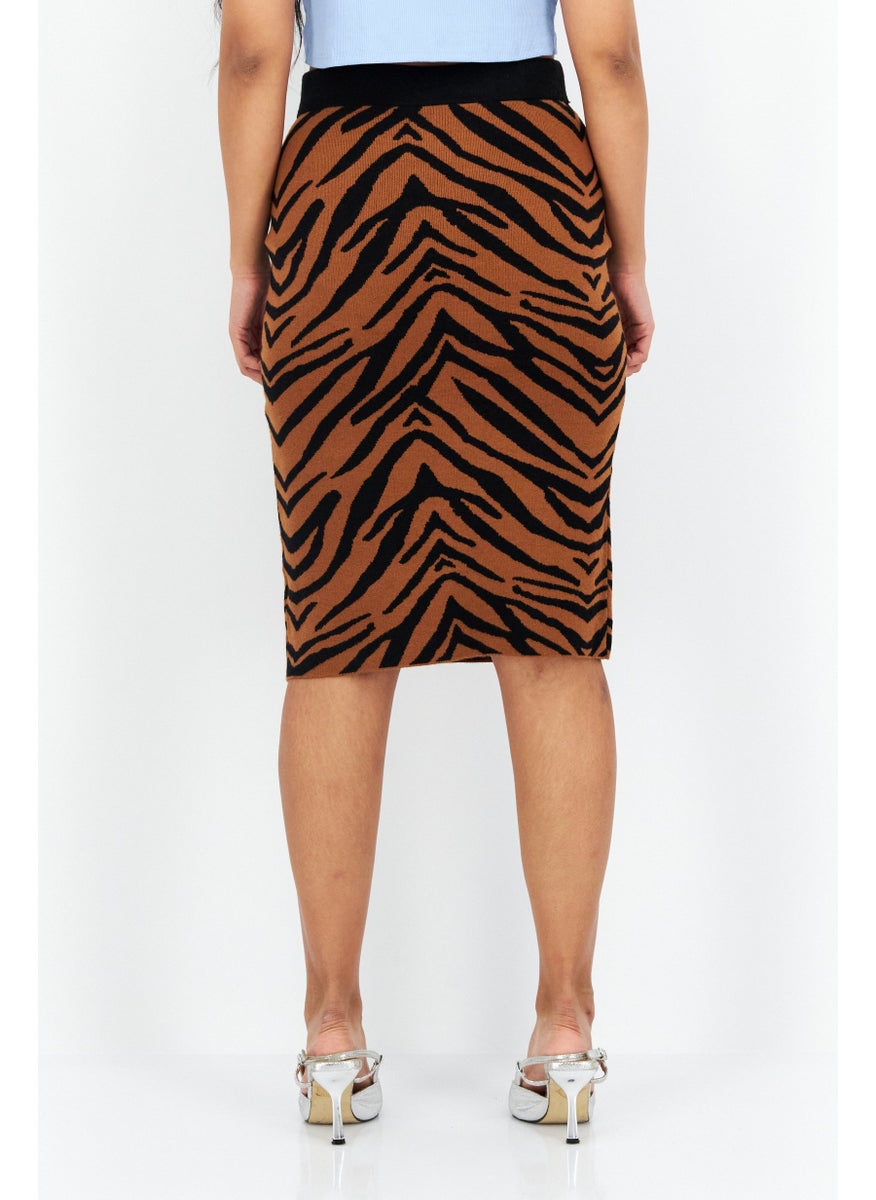 Women Animal Print Pencil Skirt, Brown - pzsku/ZA33C729A84D9FEDF004EZ/45/_/1726066934/257ce8cc-609b-4109-90c3-1dab92a76a6f