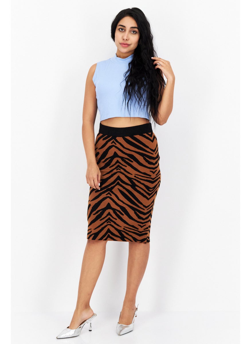 Women Animal Print Pencil Skirt, Brown - pzsku/ZA33C729A84D9FEDF004EZ/45/_/1726067270/8e8d19b4-7a63-453d-b4f8-28cc5437b1d1