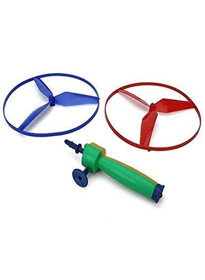 PRETOX Dragonfly Plastic Flying Saucers Pull String Spinning Wheel Outdoor Toy- Multi Color