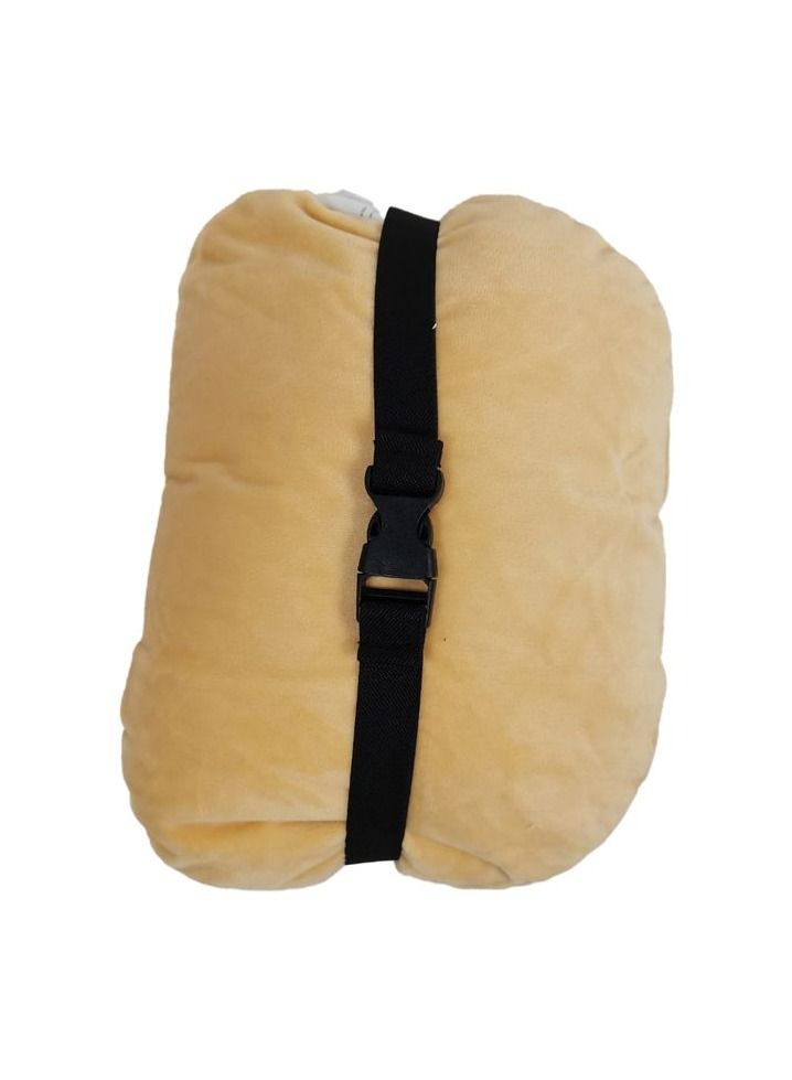 MOB Comfort Travel Pillow Car Neck Rest Grade Memory Foam Contoured  Car Headrest Universal Fit 1 Pcs MOB Beige - Image 2