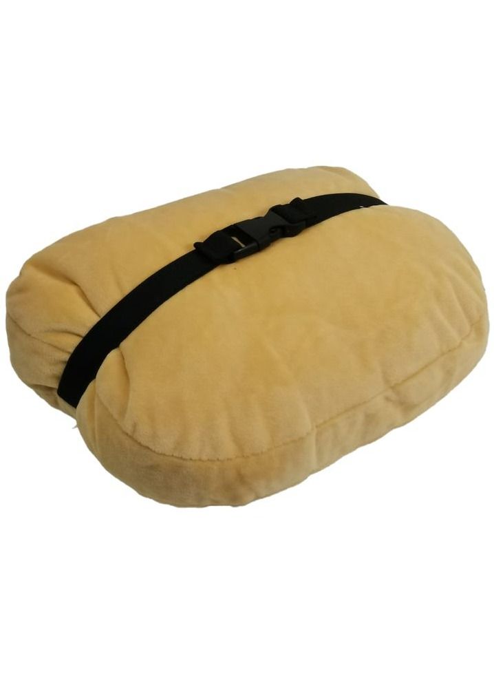 MOB Comfort Travel Pillow Car Neck Rest Grade Memory Foam Contoured  Car Headrest Universal Fit 1 Pcs MOB Beige - Image 3