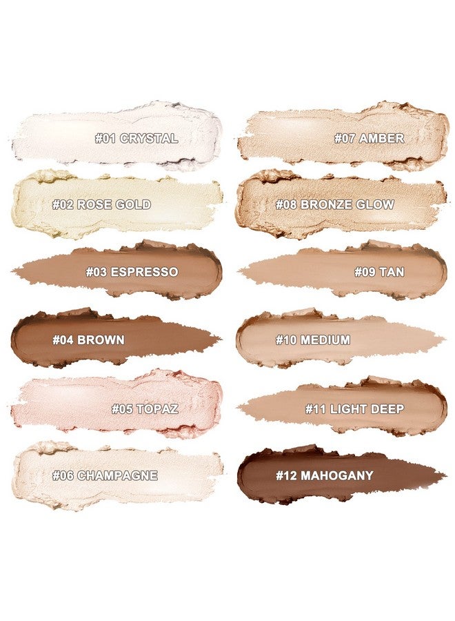 LIFUS Face Cream Contour Stick Bronzer Stick Highlighter Stick Illuminator Makeup Glow Kitlong Lasting Highly Piamented Skin Brighten Shadow Contour Bronzer Highlighter Powder Pen Pencil F1  - Image 5