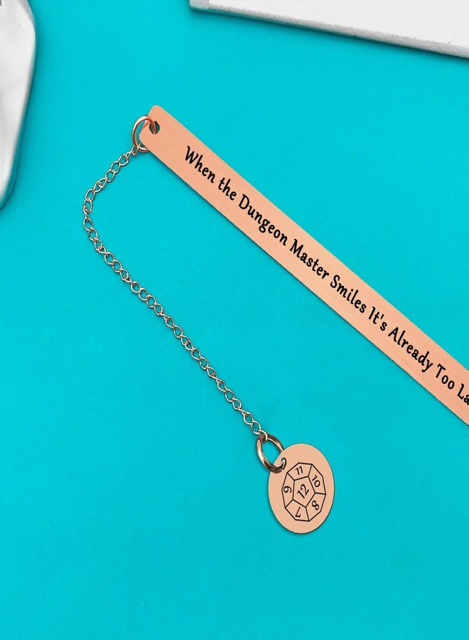 Xiahuyu Gifts for Dungeon Master DND Bookmark When The Dungeon Master Smiles It's Already Too Late Bookmark DND Gift DM Accessories RPG Gift DND Gamer Gift for Men Women - Image 5