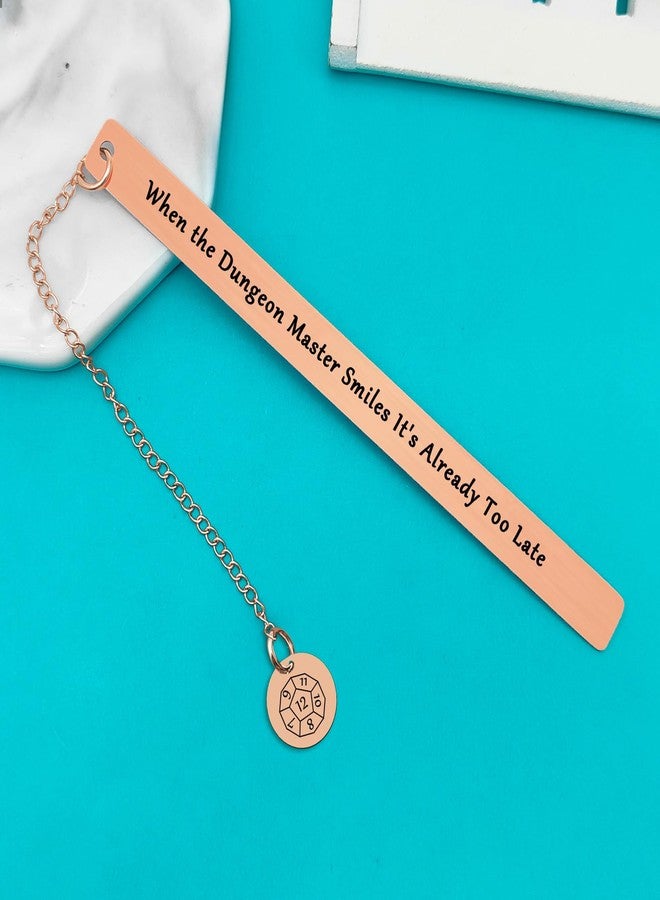 Xiahuyu Gifts for Dungeon Master DND Bookmark When The Dungeon Master Smiles It's Already Too Late Bookmark DND Gift DM Accessories RPG Gift DND Gamer Gift for Men Women - Image 2