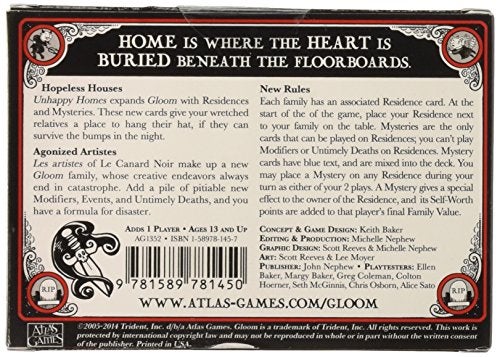 Atlas Games Atlas Gloom Unhappy Homes 2nd Edition - Image 5
