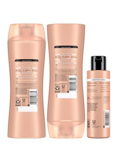 Suave Keratin Shampoo, Conditioner Set + Hair Smoothing Serum, Treatment For Dry, Damaged Hair (3 Piece Set)  - Image 2