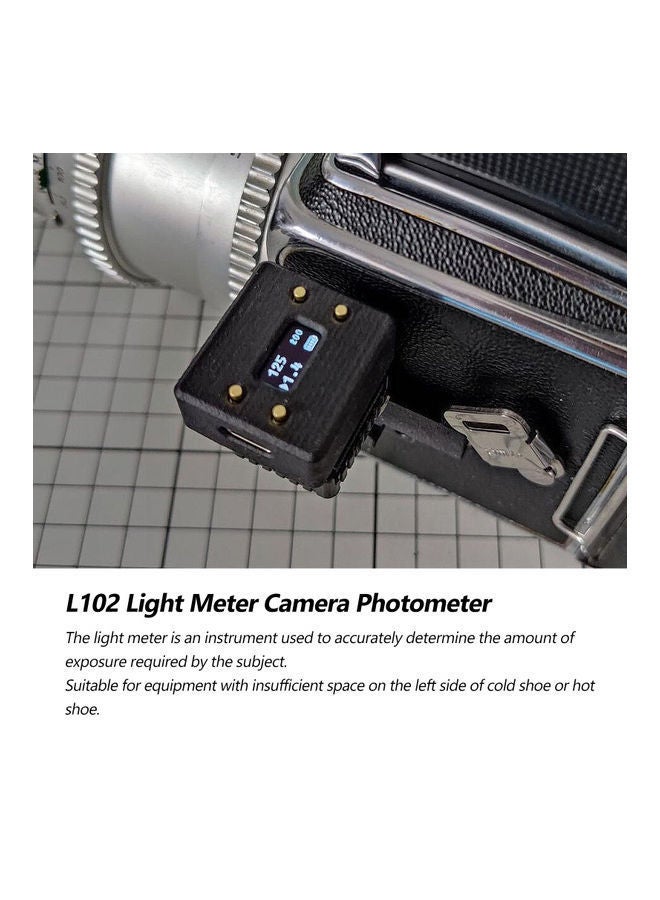 NIBEMINENT Light Meter Camera Photometer Black - Image 5