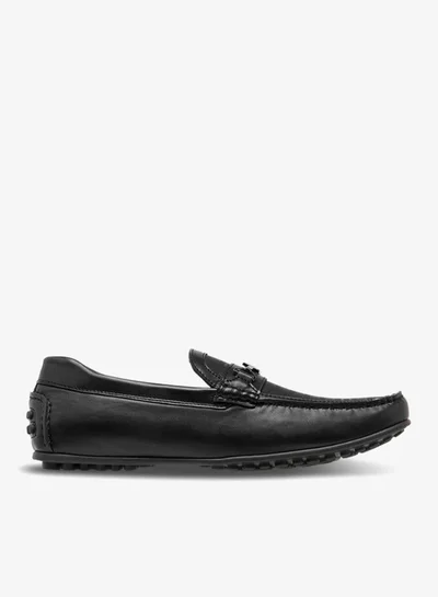 DUCHINI Men Monogram Print Slip-On Moccasins
