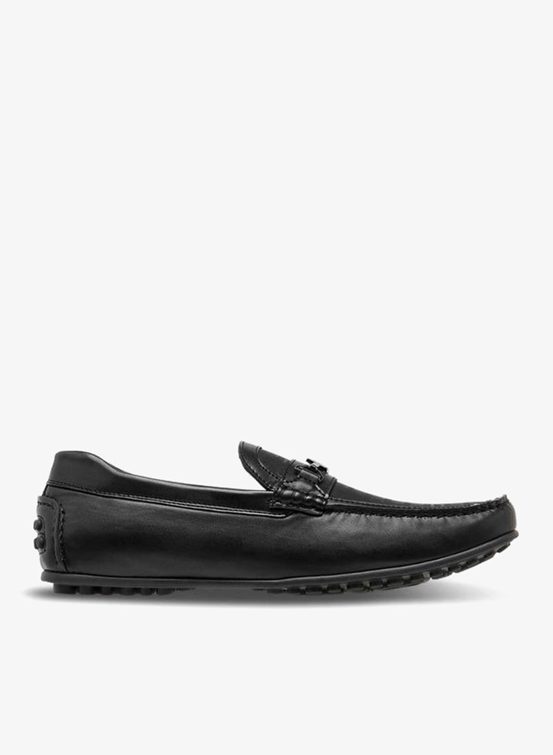 DUCHINI Men Monogram Print Slip-On Moccasins - Image 1