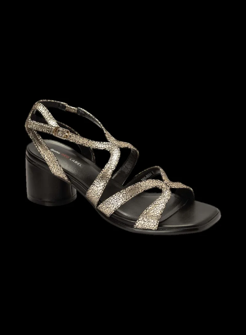 Bata Decorative Strap Block Heel Sandals