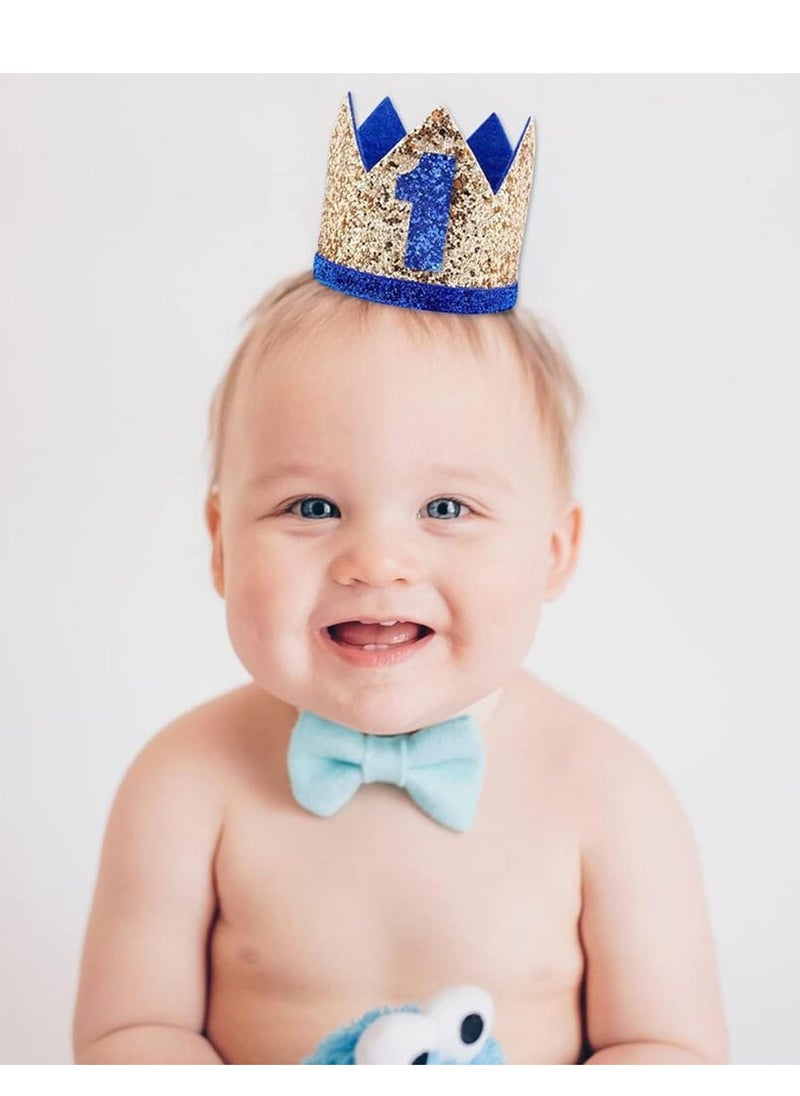 Excefore - Birthday Hat, first birthday party hat, Crown Headbands for Baby Boy 1st Party Supplies - Image 1