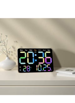 Vparty 13 Inch Digital Wall Clock Large Display, Wall Led Alarm with Big Digits, 3 brightness levels, Time/Date, Temperature Display, Dual Alarm Clock for Living Room and Modern Home Decoration  - Image 1