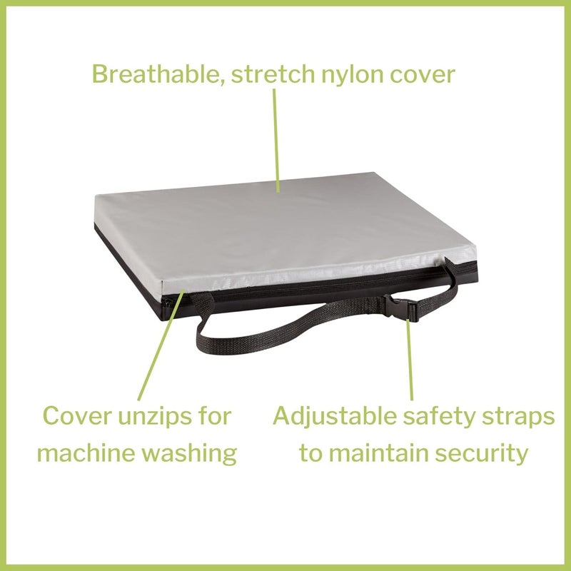 McKesson Seat Cushion for Wheelchairs and Office Chair, Foam/Gel, 18 in x 16 in x 2 in, 1 Count - Image 3