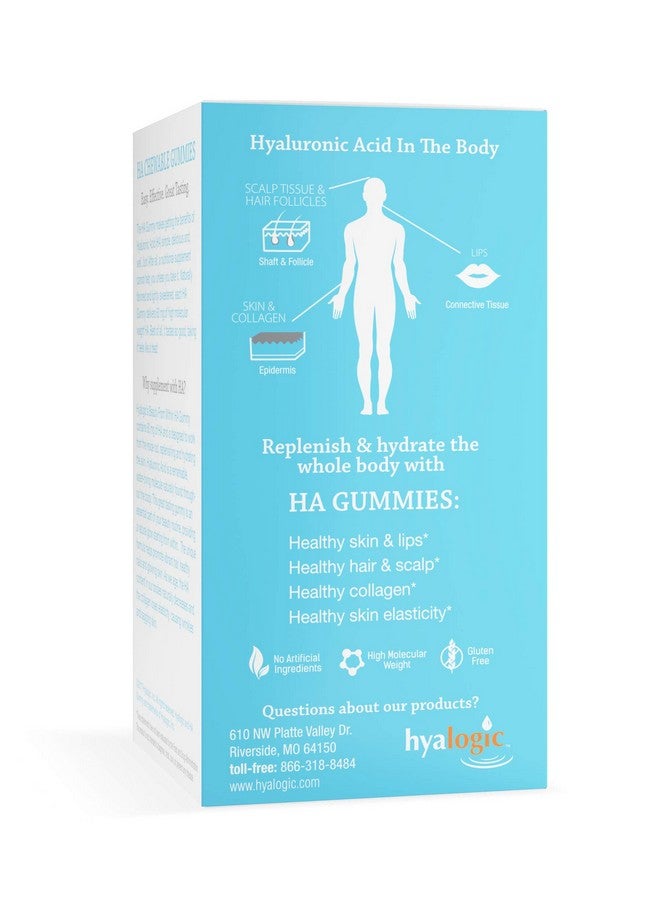 Hyalogic Chewy Hyaluronic Acid Gummies Beauty From Within Sweet Berry Flavor Ha Gummies 60Mg (60 Count) Beauty Ha Supplement For Skin & Eyes - Image 4
