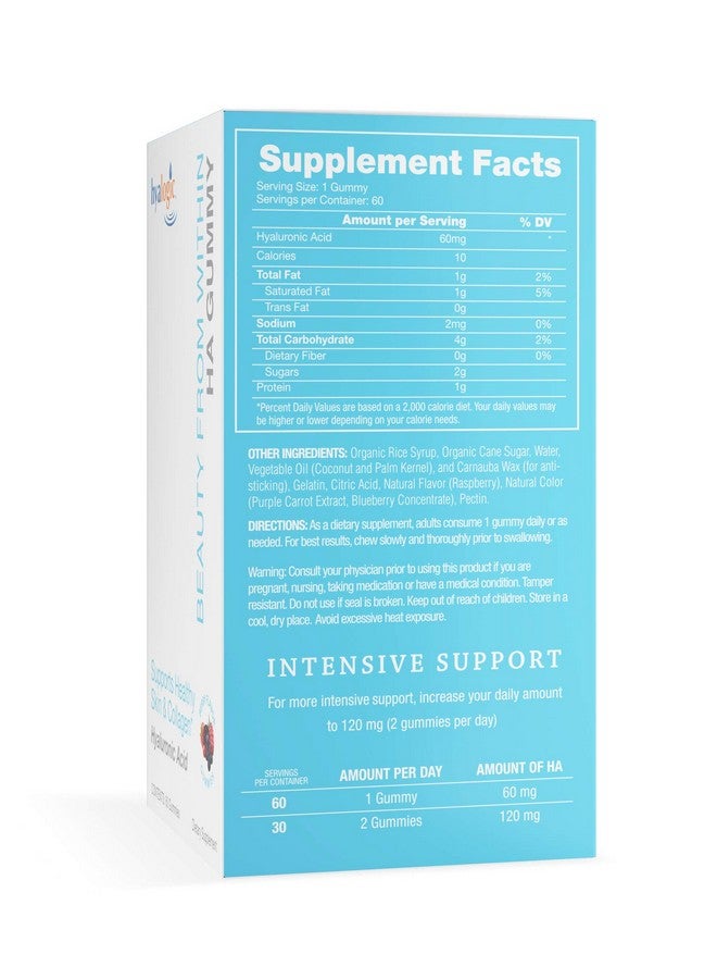 Hyalogic Chewy Hyaluronic Acid Gummies Beauty From Within Sweet Berry Flavor Ha Gummies 60Mg (60 Count) Beauty Ha Supplement For Skin & Eyes - Image 5