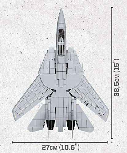 COBI طائرة مقاتلة COBI Top Gun F-14A Tomcat - مقياس 1:48 مجموعة بناء مكونة من 754 قطعة مع شخصيات مافريك وغوس - Image 3
