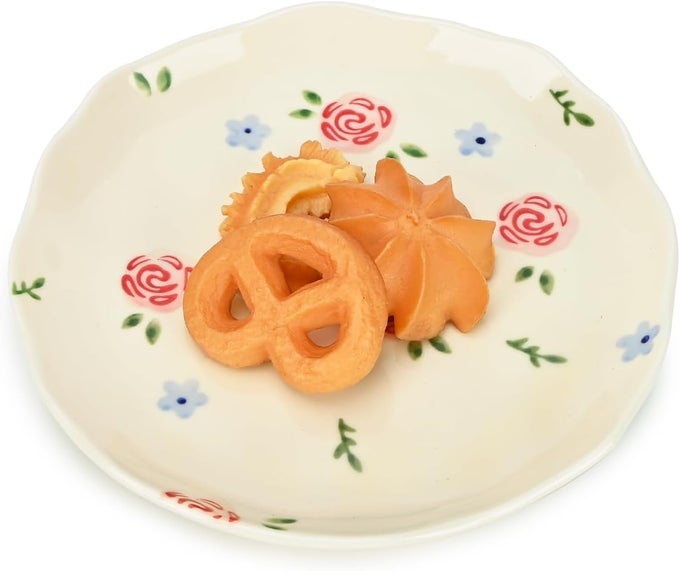 CERAMIC DESSERT PLATES CUTE FRUITS DINNER PLATE CREATIVE PLATES DESIGN PRINTED FLOWERS DINNERWARE FOR OFFICE AND HOME KITCHEN PLATES FOR DESSERTS ROSE BLUE FLOWER