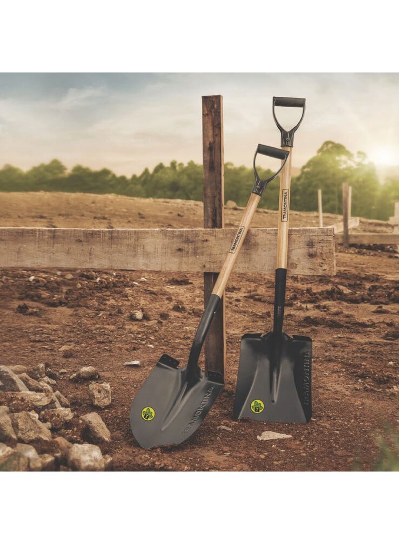 TRAMONTINA Since 1911, Made In Brazil - American Round Mouth Shovel with 71cm Wood Handle - Image 2