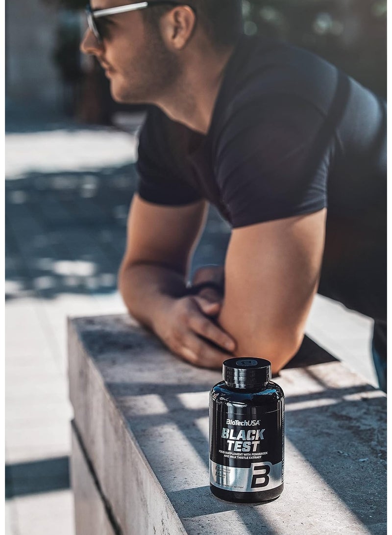 BioTechUSA Black Test Men's Food Supplement 90 Capsules, Stimulant-Free Formula with 11 Active Ingredients, ZMB Complex, L-Arginine, Beta-Alanine, HMB, Fenugreek, Vitamins and Minerals - Image 3