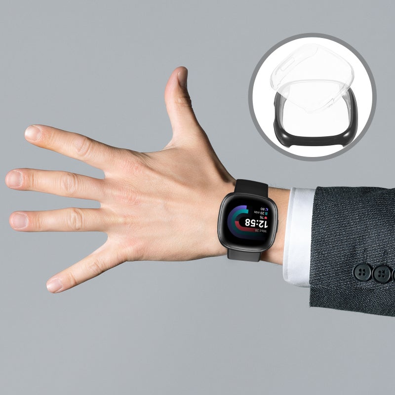 4 pcs Watch Cover Watch Screen Protector Case Compatible for Fitbit Versa4 - Image 5