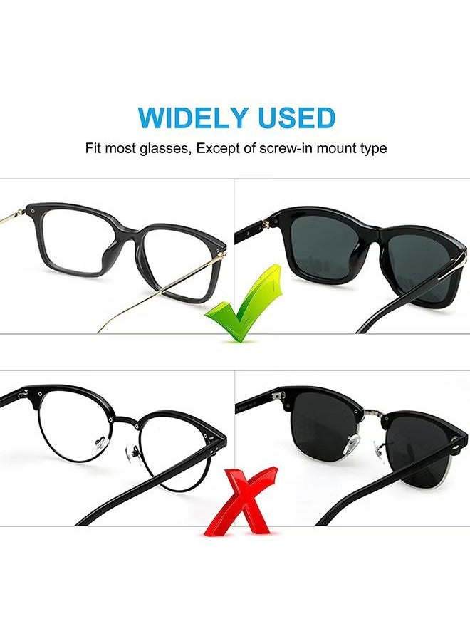 20 Pairs Eyeglass Nose Pads, Soft Silicone Adhesive Glasses, Anti-Slip Heighten Air Chamber Nose Pads, Design More Soft and Comfortable for Full Plastic Frames, Eyeglasses, Sunglasses（Black）