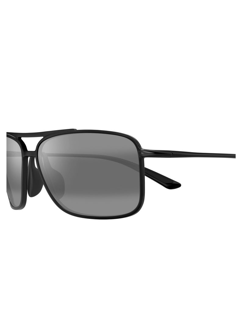 MAUI JIM Maui Jim Kaupo Gap 437-02 Men's Polarized Aviator Sunglasses – 61 mm Lens Size  - Image 2