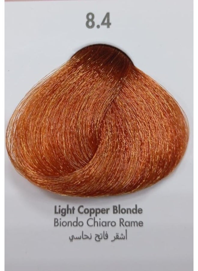 VIZO PROFESSIONAL Vizo Permanent Hair Color Cream Light Copper Blonde 8.4 120ml - Image 2