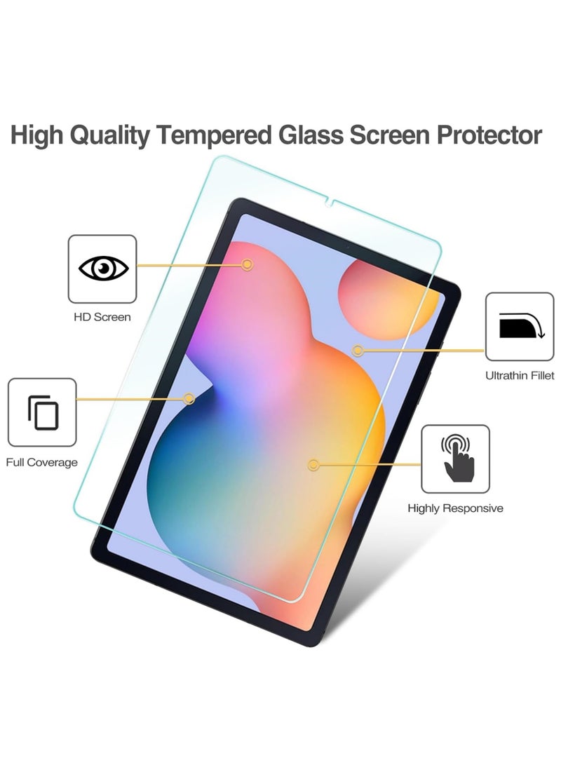Rock Pow Screen Protector for Galaxy Tab S6 Lite 10.4 Inch 2024/2022/2020(SM-P620/P625/P613/P619/P615/P610) HD Clear 9H Hardness Tempered Glass Screen Saver Film Guard for Galaxy Tab S6 Lite 1 Pack  - Image 2