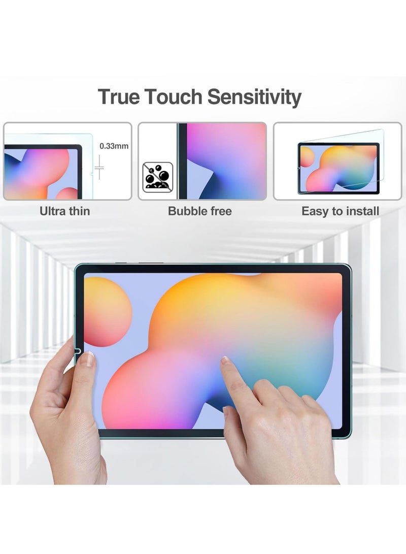 Rock Pow Screen Protector for Galaxy Tab S6 Lite 10.4 Inch 2024/2022/2020(SM-P620/P625/P613/P619/P615/P610) HD Clear 9H Hardness Tempered Glass Screen Saver Film Guard for Galaxy Tab S6 Lite 1 Pack  - Image 3