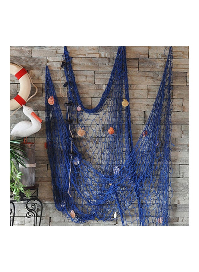 NIBEMINENT Mediterranean Fishing Net Shooting Background 1 x 2meter Blue  - Image 2