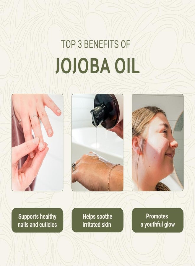 زيت الجوجوبا المعبأ طبيعياً - مباشرة من مزرعة زيوت EIR في إسرائيل - زيت ناقل نقي 100% للشعر والوجه والبشرة - زيت ناقل معصور على البارد ومختار يدوياً (8 أونصة) - Image 2