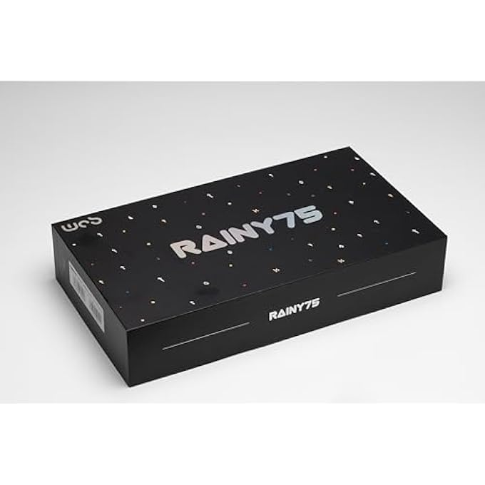 rayihni لوحة مفاتيح ميكانيكية WOBKEY RAINY 75 من الألمنيوم HMX/JWK مع صوتيات متفوقة، سلكية، بلوتوث، اتصال لاسلكي 2.4G (محترف - أسود) - Image 2