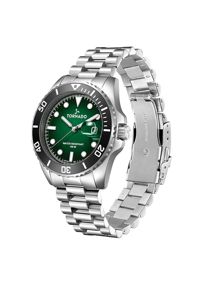 TORNADO Men's Stainless Steel Analog Watch T22001-SBSHB - 42x50 mm - Image 2