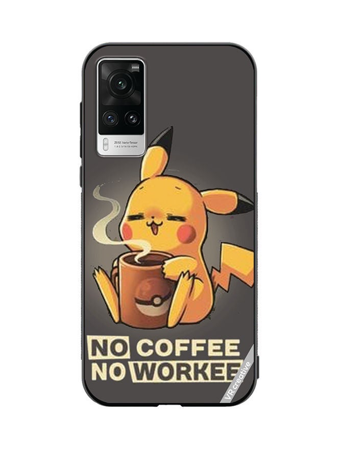 VR CREATIVE Protective Case Cover For Vivo X60 Pro No Coffe No Workk Design Multicolour - Image 1