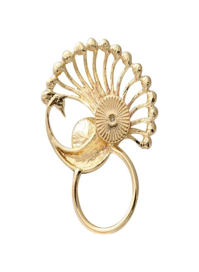 نوماندا مجوهرات نسائية بيجو مشبك مغناطيسي على شكل طاووس مرصع بالكريستال الملون علاقة نظارات شمسية دبوس حامل نظارات مغناطيسي - Image 2