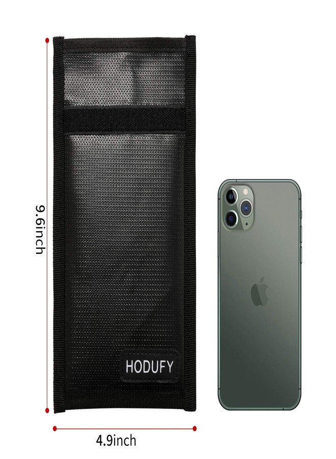 Hodufy حقائب فاراداي المطورة من هودوفاي لسلسلة المفاتيح (عبوة من قطعتين)، قفص فاراداي واقي 7.7 × 4.7 بوصة، مقاوم للحريق والماء، جهاز تشويش إشارة الهاتف المحمول، حقيبة حجب الإشارة، جراب مضاد للسرقة - Image 4