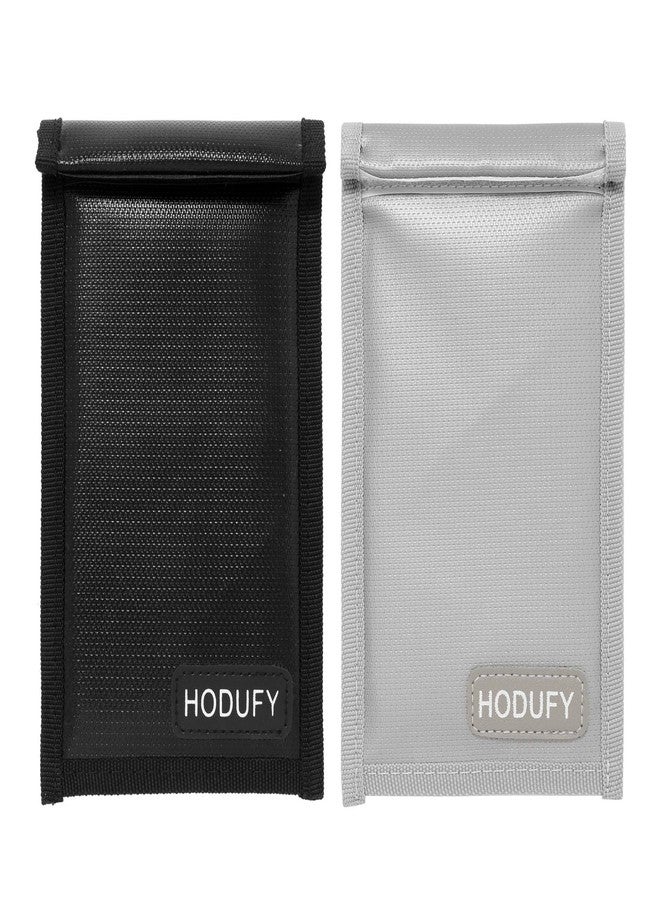 Hodufy حقائب فاراداي المطورة من هودوفاي لسلسلة المفاتيح (عبوة من قطعتين)، قفص فاراداي واقي 7.7 × 4.7 بوصة، مقاوم للحريق والماء، جهاز تشويش إشارة الهاتف المحمول، حقيبة حجب الإشارة، جراب مضاد للسرقة - Image 1
