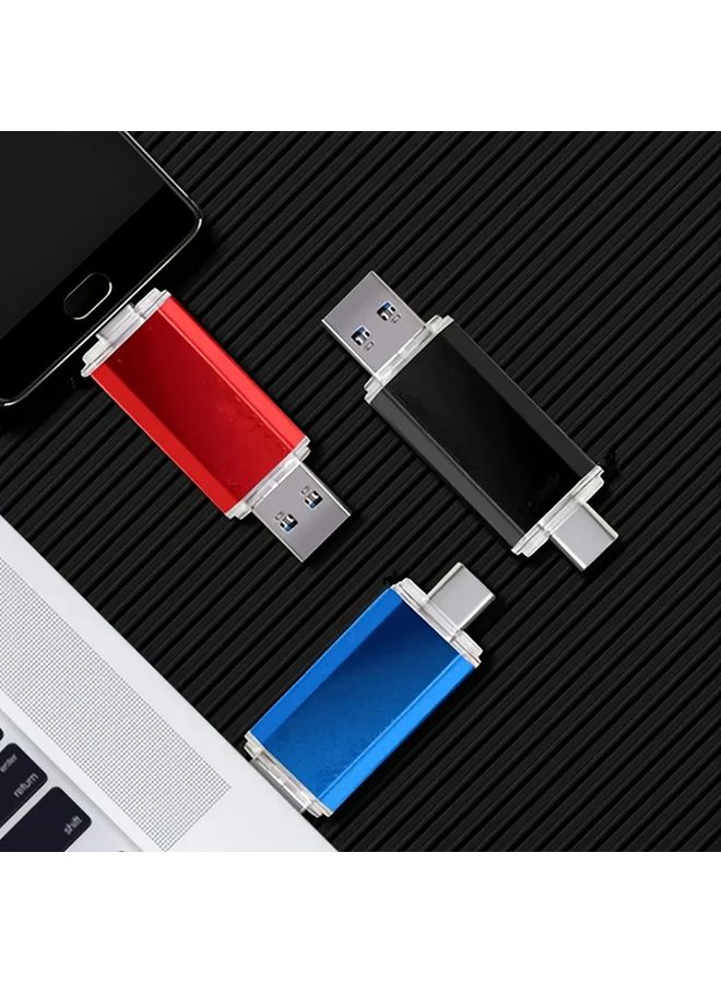 Silver 16GB Dual USB-C Flash Drive OTG for Android Smartphones PC Mac - Image 3