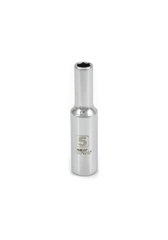 Apex Tool Group Master Mechanic 1/4" Drive Deep Well Socket 6 Point, 5mm