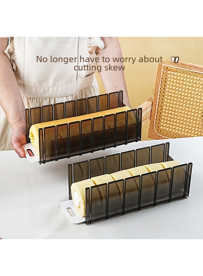 Professional Cake Roll Cutter Uniform Slicing Tool Commercial Bakery Kitchen Layering Aid Tool Durable Stainless Steel Material-Specifications:Cake Roll Slicer ] - Image 3