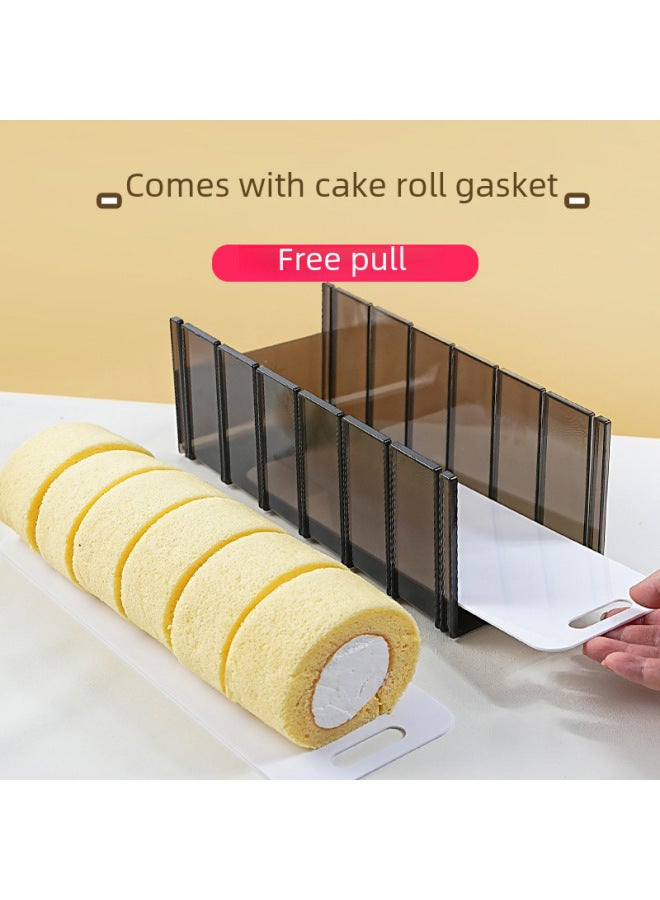 Professional Cake Roll Cutter Uniform Slicing Tool Commercial Bakery Kitchen Layering Aid Tool Durable Stainless Steel Material-Specifications:Cake Roll Slicer ] - Image 4